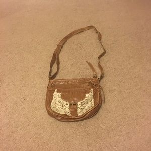 Lacy crossbody purse